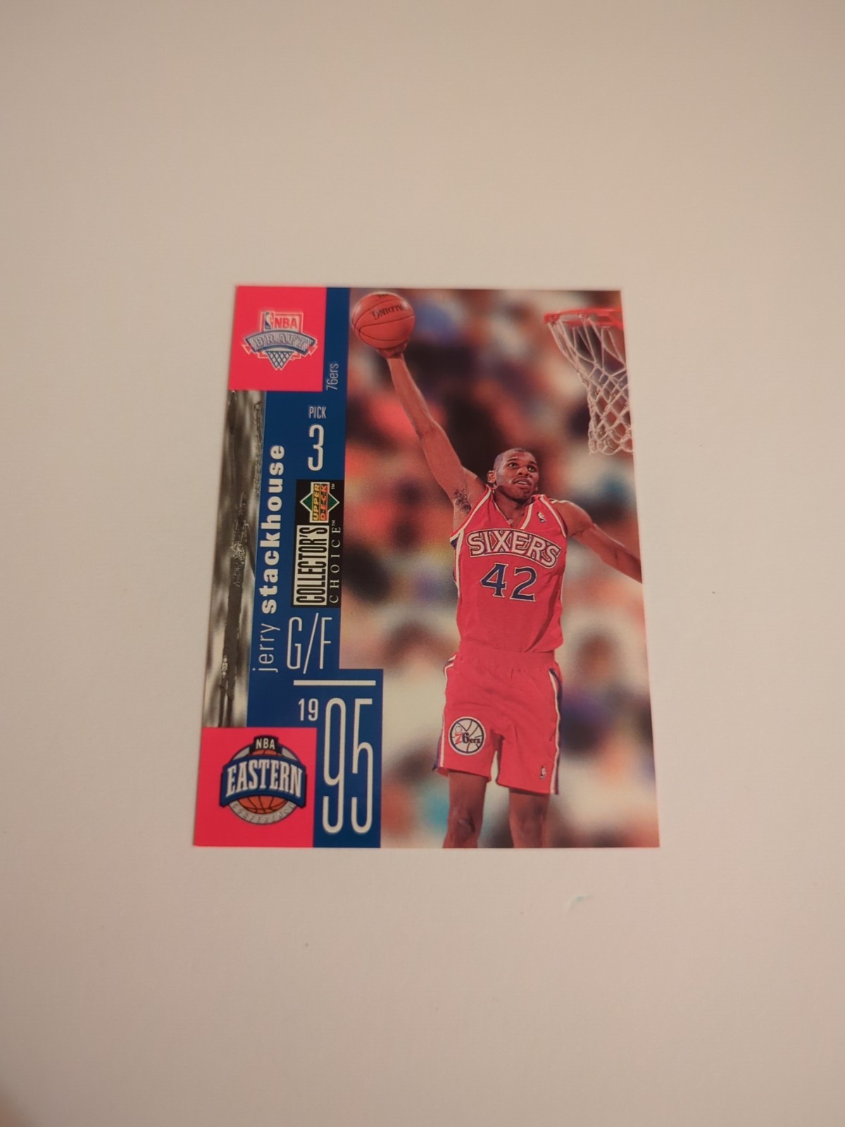 1995-96 UD Collector's Choice Basketball Jerry Stackhouse #D3 NBA Draft Exchange