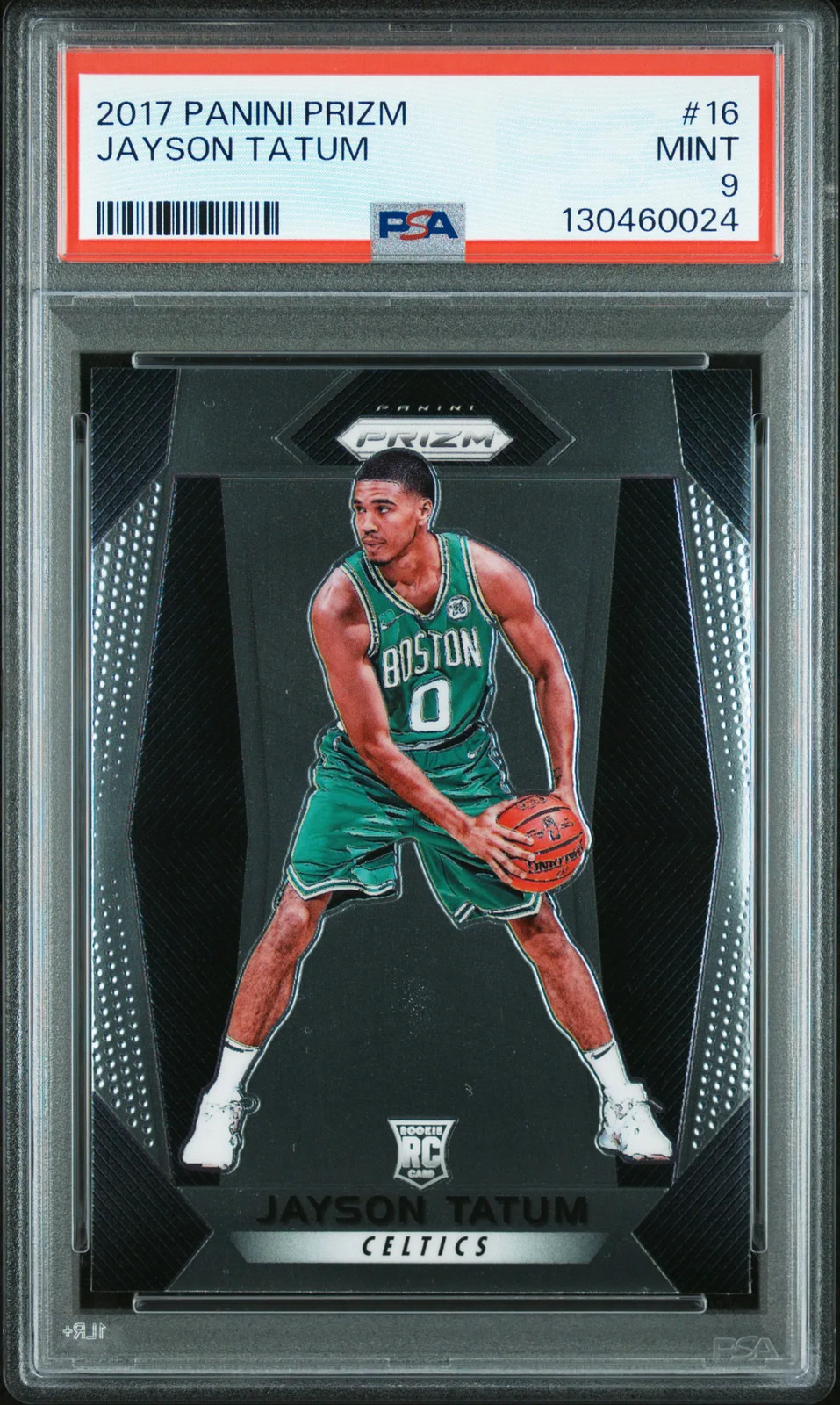 2017-18 Panini Prizm Jayson Tatum RC Rookie #16 Celtics PSA 9