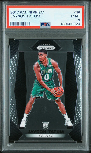 2017-18 Panini Prizm Jayson Tatum RC Rookie #16 Celtics PSA 9
