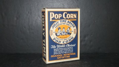 Vintage JOLLY TIME POPCORN Carton by American Pop Corn Co Sioux City - EMPTY BOX
