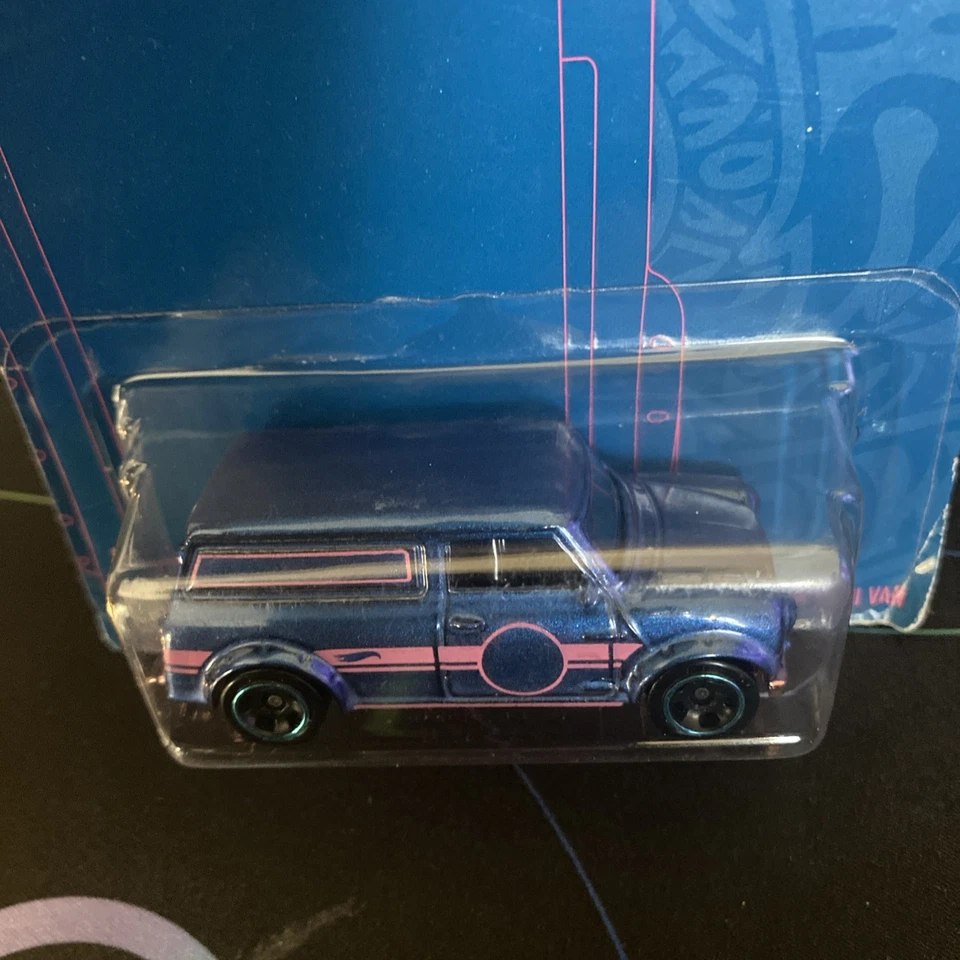 NEW 2022 Hot Wheels Pearl & Chrome '67 AUSTIN MINI VAN Car 1:64 Vehicle 54th Ann - Image 2 of 2
