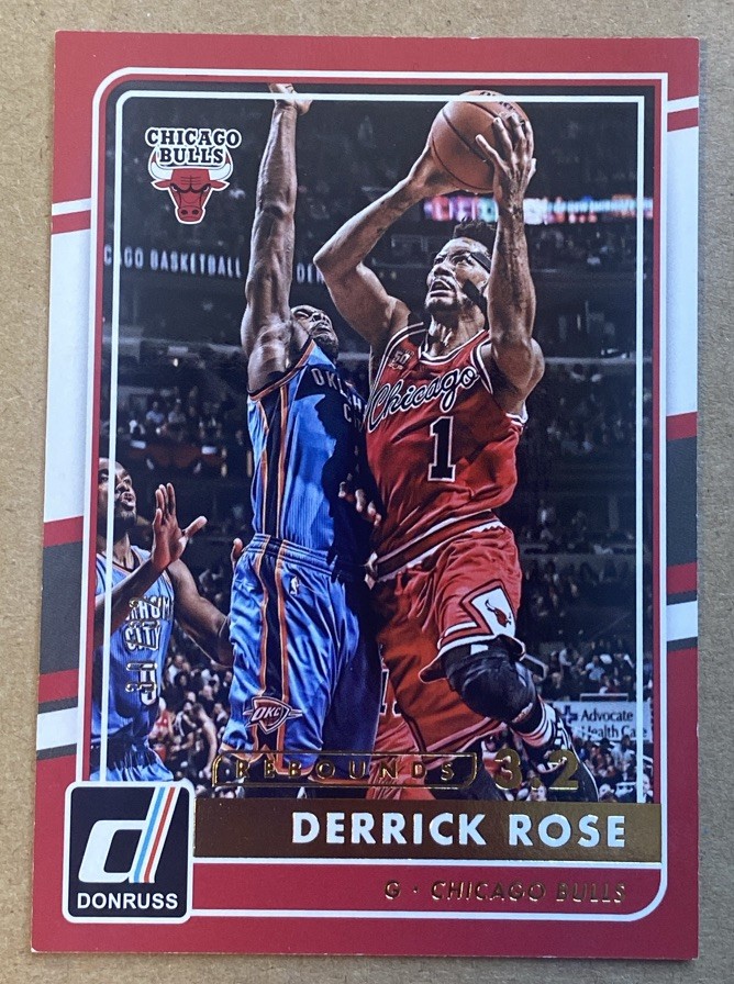 2015-16 Panini Donruss Rebounds /32 Derrick Rose #84 Bulls