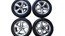 4K0601025D Audi Alufelgensatz 8Jx18 ET39 silber mit Winterreifen 225/55 R18
