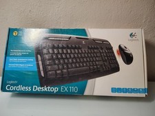 Logitech EX110 Cordless Desktop Wireless Keyboard No USB Receiver No Mouse