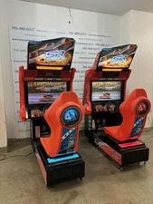 SR Sega Racing Classic linked set by Sega COIN-OP Sit-Down Driving Arcade game