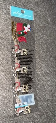 Jolee's Santa's Sleigh And Reindeer Christmas Scrapbooking Embellishment