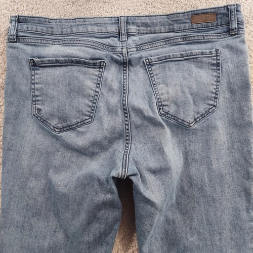Kut From The Kloth Jeans Mid Rise Ankle Slim Straight Size 16 Medium Blue Casual - Picture 14 of 16