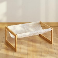 Elevated Cat Bed, Large Cat Hammock Bed, Wood Cat Hammock for Outdoor, 25 X 1...