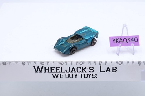 McLaren M6A Aqua 1969 Redline Hot Wheels Mattel Vintage Red Line RL - Picture 2 of 5