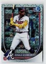 2025 Bowman Ronald Acuña Jr. Chrome Base Set Mega Refractor Atlanta Braves