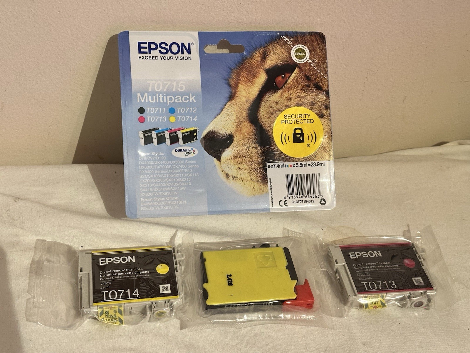 Epson Original T0715 Ink Cartridge Multipack BK/C/M/Y (C13T07154012) - Image 3