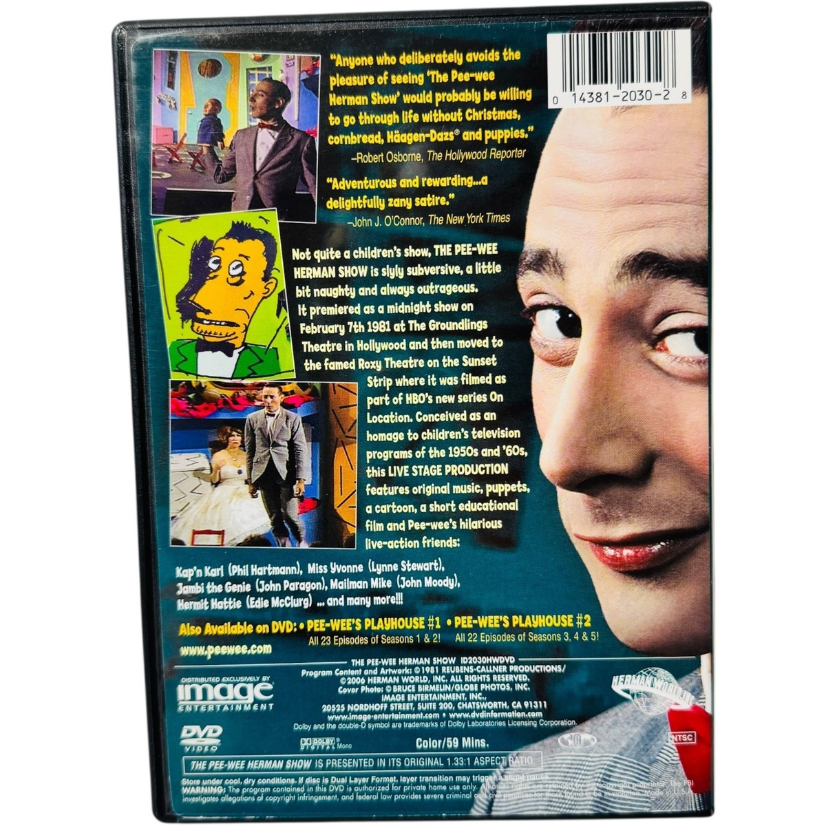 The Pee-Wee Herman Show Live From The Sunset Roxy Theater | eBay
