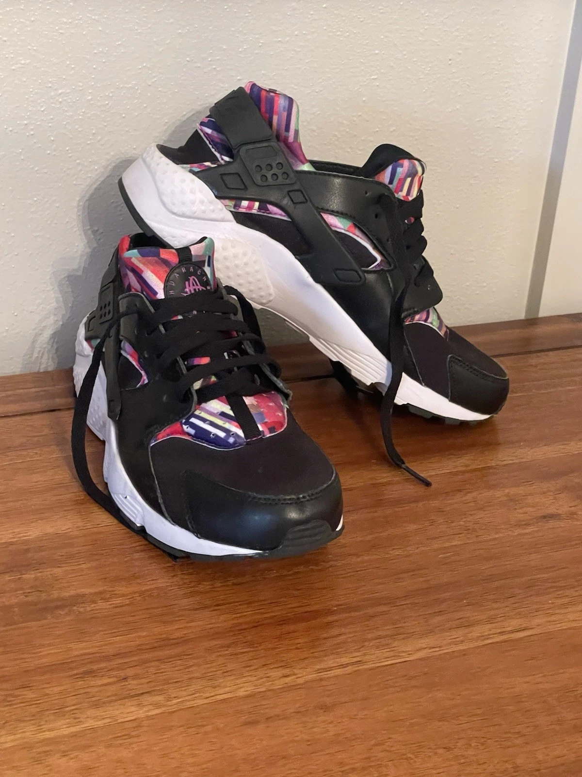 Nike Huarache Run Print GS 704946 003 scarpe da ginnastica da corsa bambini 7 anni