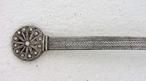 Solid Silver Middle East Indian Colonial Filigree Ladle Cashmere c1930 - Picture 3 of 7