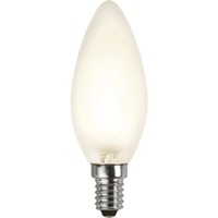 Star LED Filament Leuchtmittel E14 Gefrostet Weiß Kerzenform Dimmbar 2700K 4W