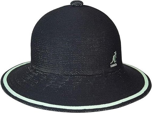 Kangol Womens Tropic Wide Brim Stripe Casual Lightweight Bucket Hat - Black - L - Picture 5 of 7