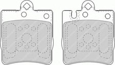 Kit Pastiglie Freni POSTERIORI Ferodo MERCEDES CLK Cabrio '03-'10 CLK 320 CDI