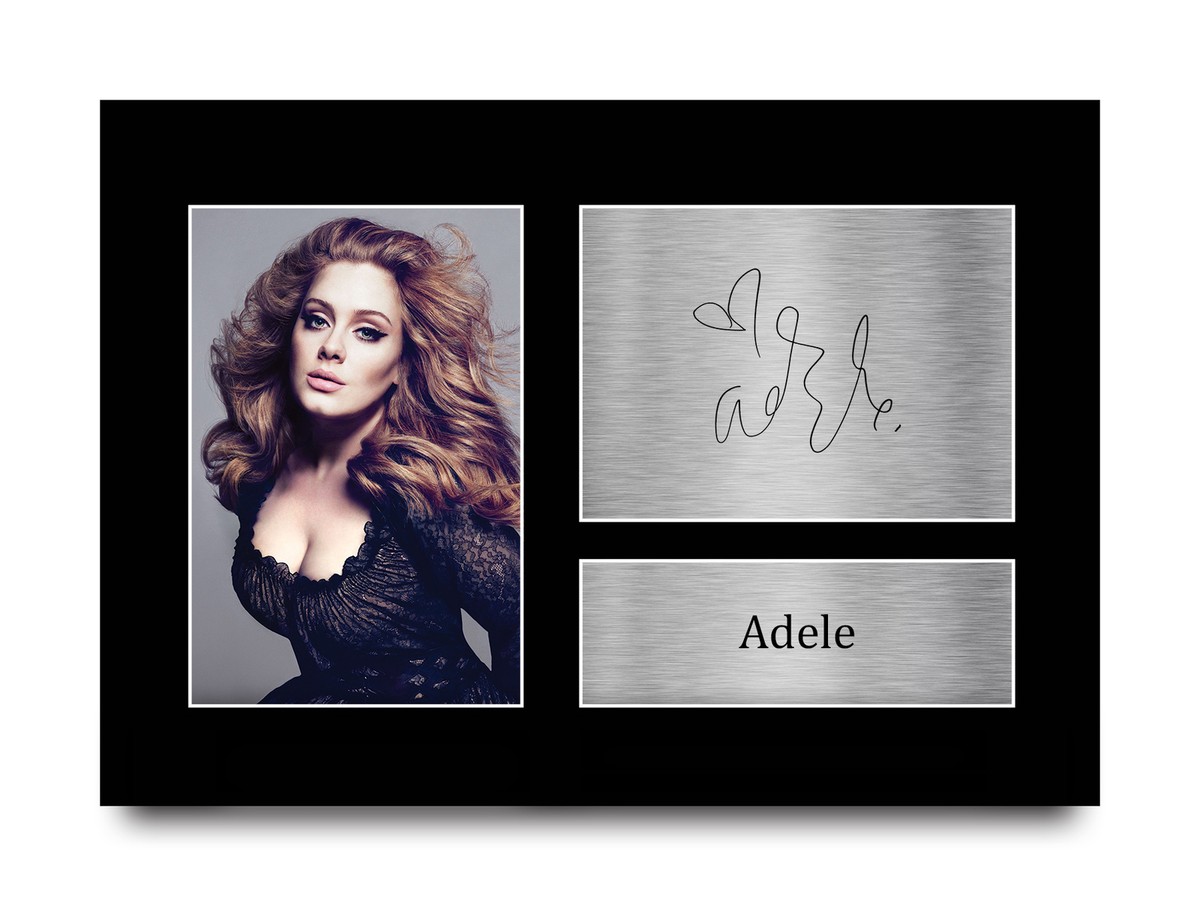 Adele Signed Pre Printed Autograph A4 Photo Gift For a Pop Fan | eBay