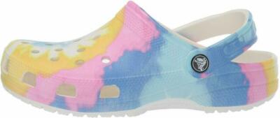 tie dye crocs with fur womens