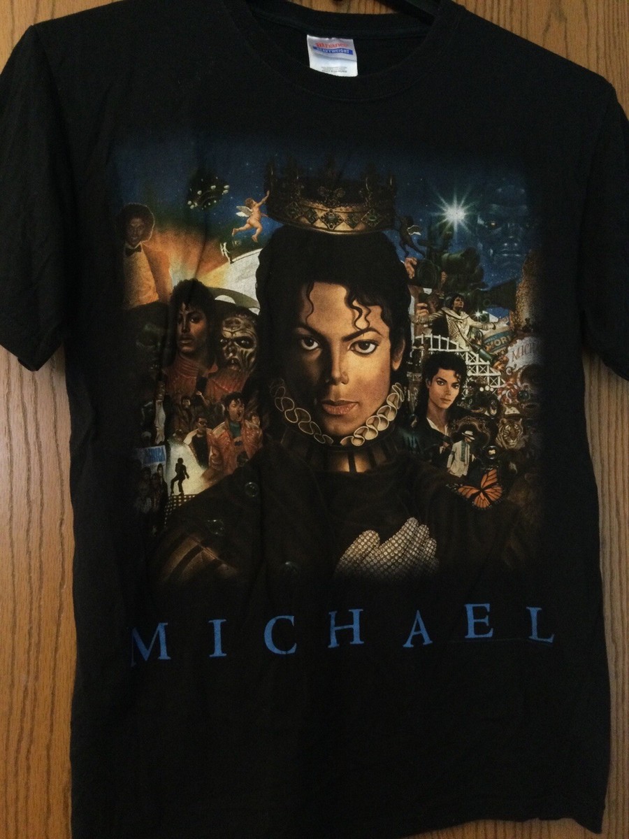 Hanes MICHAEL JACKSON Tシャツ Michael Jackson - “Michael” - 2010 Black Shirt - Adult M (38