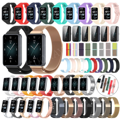 Für Honor Band 9 Smart Watch Edelstahl Nylon Silikon Leder Armband Strap Hülle