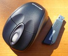 Microsoft Wireless Notebook Optical Mouse 3000 Model 1056 w/ Receiver Slate Gray