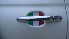 Italian Flag Car Accessory Door Handle Scratch Guards made in USA Fits All 4 pcs