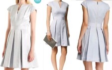 Ted Baker London Denai Jacquard Dress Ted Size 2 UK 8/10