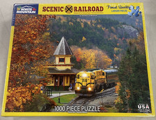 White Mountain Puzzle Scenic Railroad 1000 Larger Pieces NEW