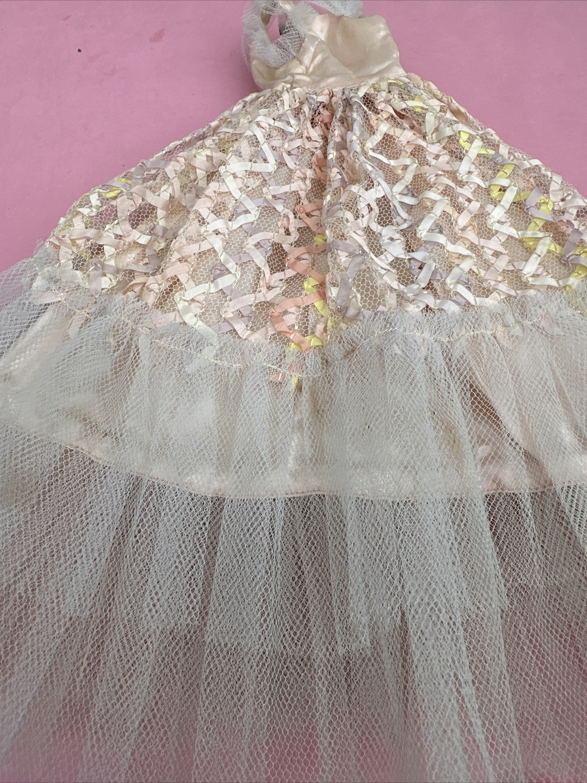 vintage madame alexander 20&rdquo; Cissy, Miss Revlon, fashion doll Gown Lace Dress