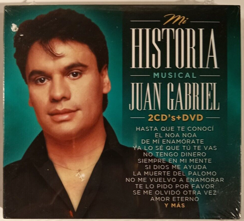 JUAN GABRIEL - MI HISTORIA MUSICAL - 2016 MEXICAN 2 X CD + DVD, STILL SEALES