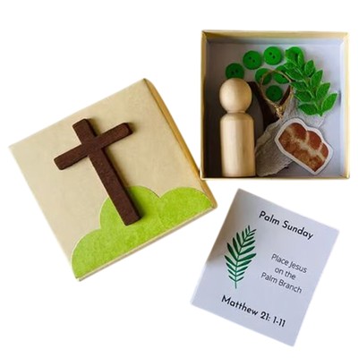 Holy Week Box Easter Box Set Creative Easter Box with CardEvent & Party Supplies