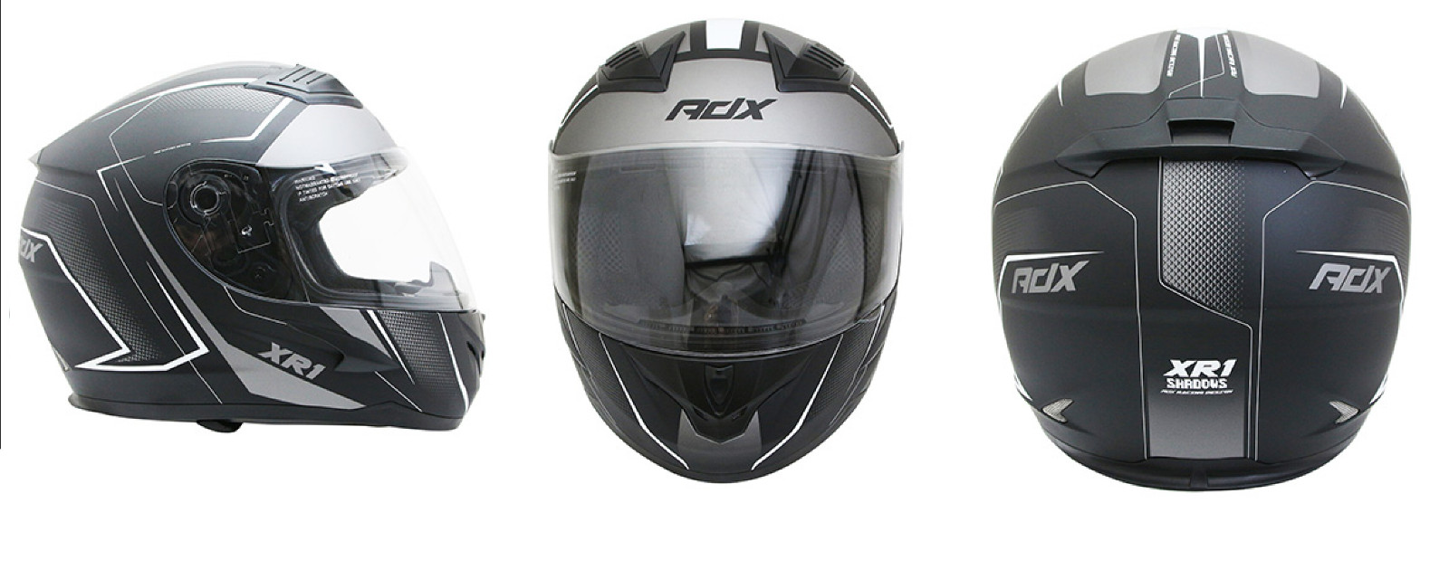 Casque intégral premium XR1 Shadow avec finition aérodynamique et calotte renforcée