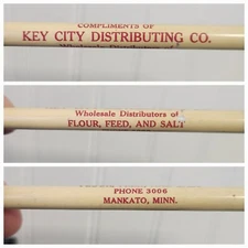 Vintage Key City Distributing Flour Feed Salt Mechanical Pencil Minnesota