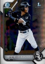 2022 BOWMAN PROSPECT CHROME 1ST CHICAGO WHITE SOX - MISAEL GONZALEZ #BCP-4