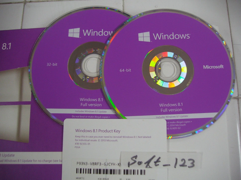 Microsoft Windows 8.1 Full English Version 32 & 64Bit DVD MS WIN 8 =NEW RETAIL= - Image 2 of 4