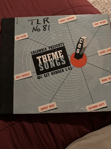 Theme Songs And Misc 78rpm Set 10-inch Records Set Various Big Band Jazz Various