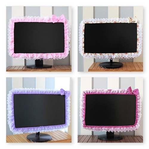 Case Lace Computer Cover Monitor Screen Dust Cover Computer Frame Cover - Picture 5 of 14
