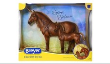 Breyer Horses Traditional Cyrus  Solana Unicorn Stalllion  Foal B-TR-10082