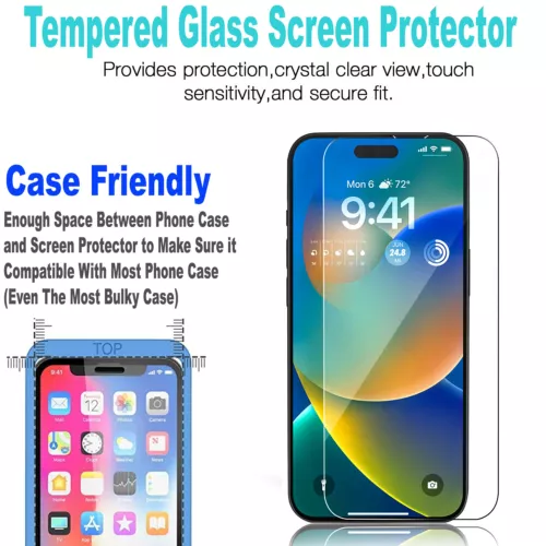 For iPhone 15 Pro Max 14 13 12 11 Plus Transparent Phone Case+ Screen Glass - Photo 7 sur 25