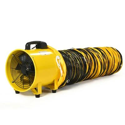 HOMIFLEX 12''Extractor Fan Blower portable Exhaust 520W 32FT with Ventilator Duct Hose