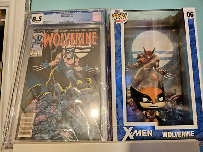 Wolverine #1 1988 CGC 8.5 - 1. Wolverine als Patch NEOSSTAND + Funko POP