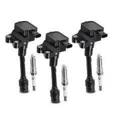 3PCS UF736 Ignition Coils + 3PCS 93593 Iridium Spark Plugs Ignition Coils Pac...