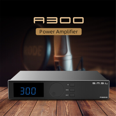 SMSL A300 Power Amplifier 165Wx2 Bluetooth Amplifier Passive Speaker Power Amp