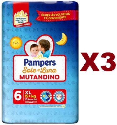 Pampers Progressi Mutandino XL Taglia 6 - 60 Pannolini, Per Bambini 15+ Kg, Cambio Facile, Protezione Ottima