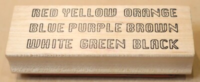 INKLUSIONS PSYCHOLOGY STAMPS RUBBER STAMP COLOURS