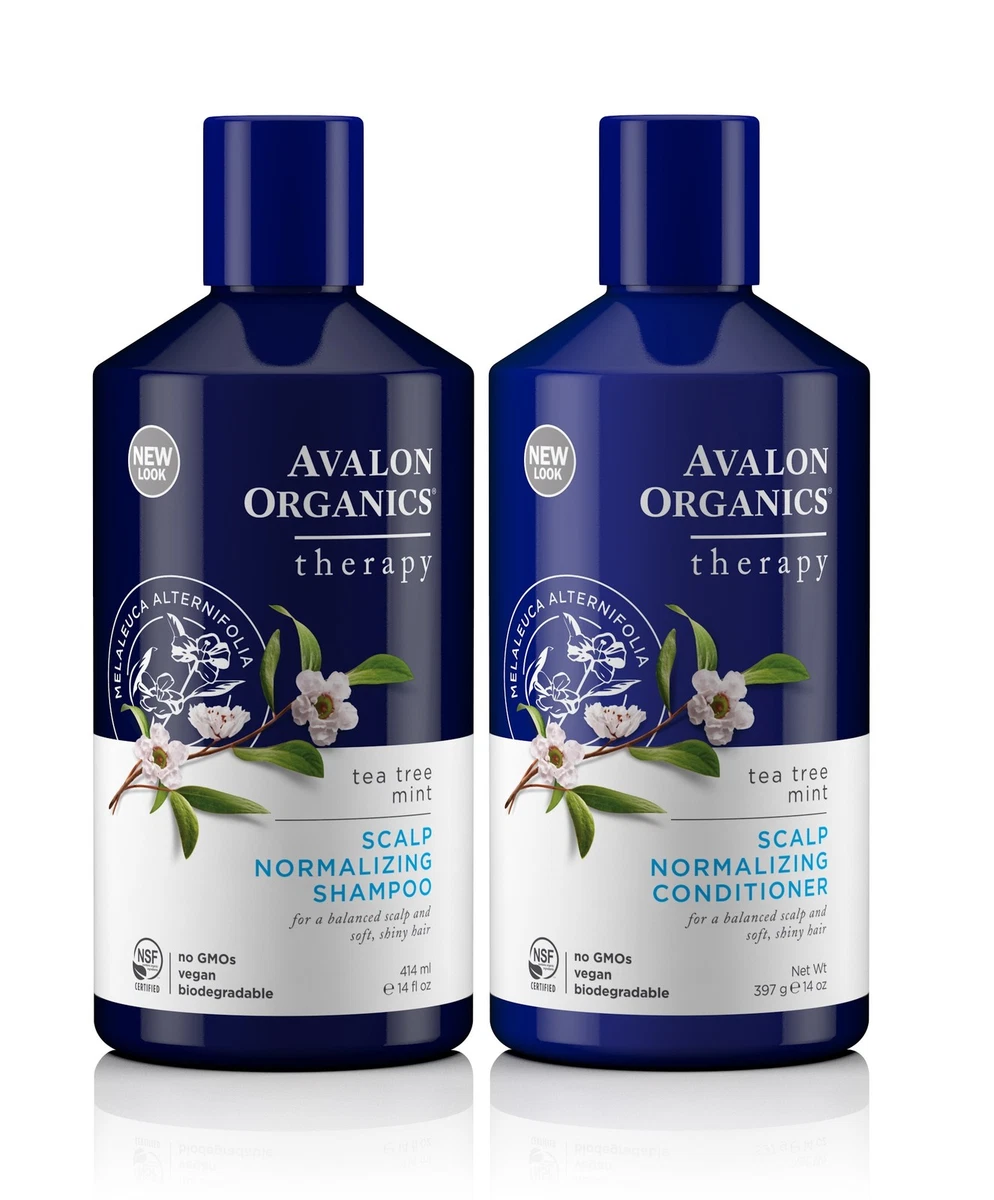 AVALON ORGANICS THERAPY SCALP NORMALISING TEA TREE MINT SHAMPOO & CONDITIONER | eBay