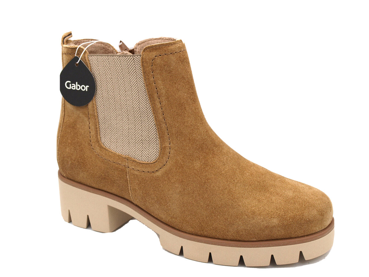 Gabor Damenschuhe Stiefeletten Chelsea boots panna 39 Neu