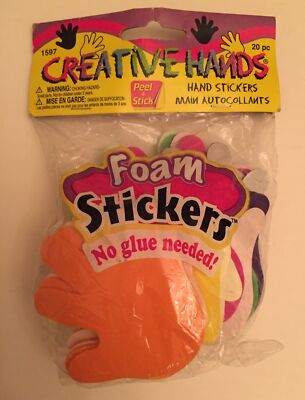 20 Pc Creative Hands Hand Stickers Peel & Stick Stickers 1597- One PK