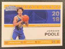 Jordan Poole 2019-20 Panini Contenders Draft Class Rookie Card RC #26